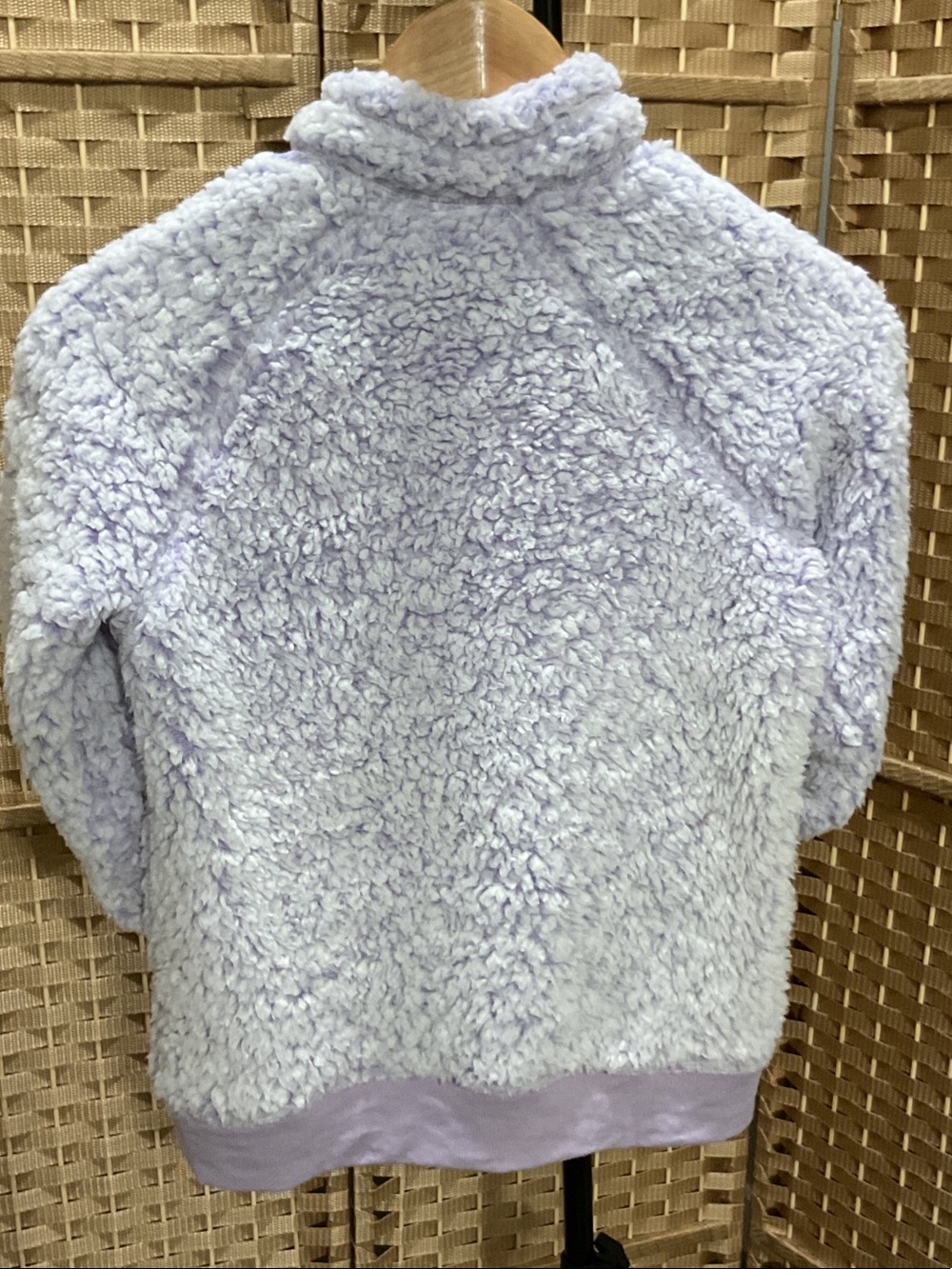 Eddie Bauer Lavender Sherpa Half-Zip Hoodie for Kids - Picture 4 of 5